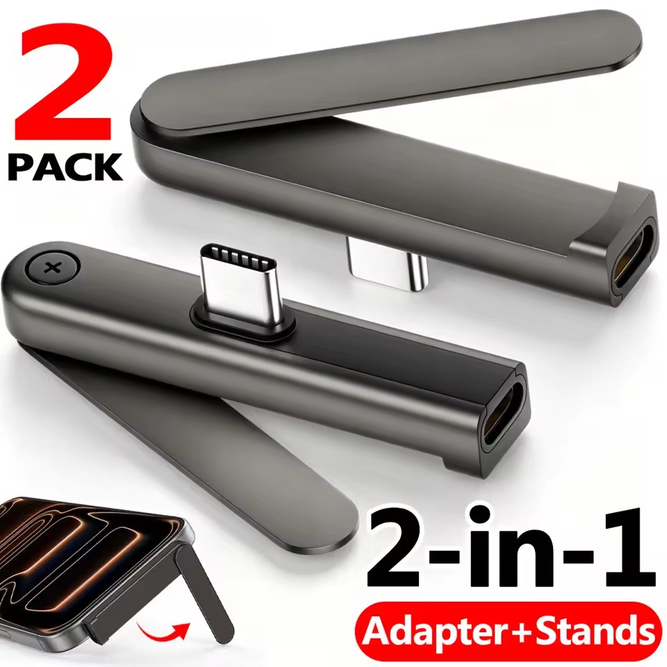 2/1PCS Portable USB C To 3.5mm - Phone Stand Aluminum recension och pris