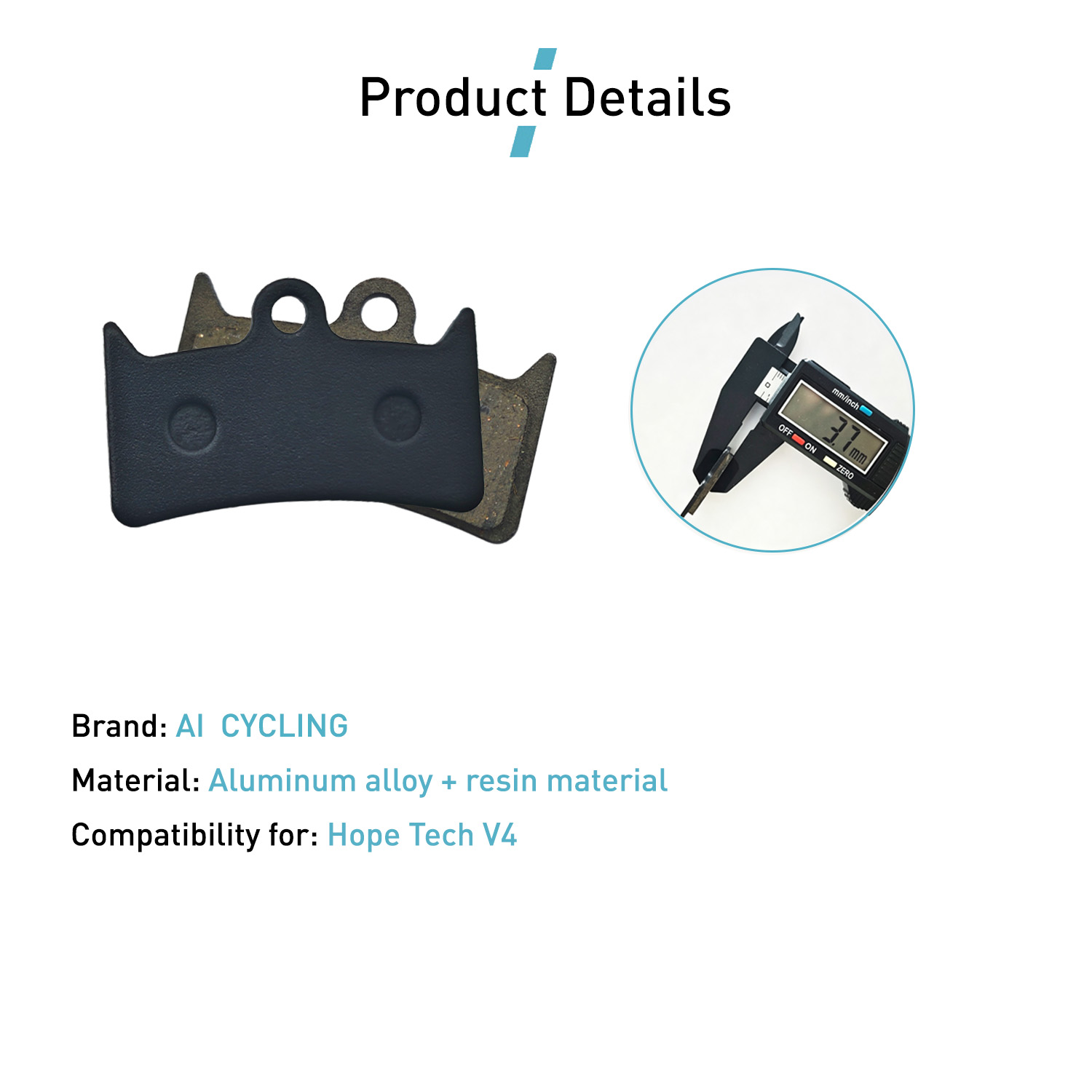 4 Pairs Bicycle Disc Brake Pad - Tech Bike Accessories recension och pris