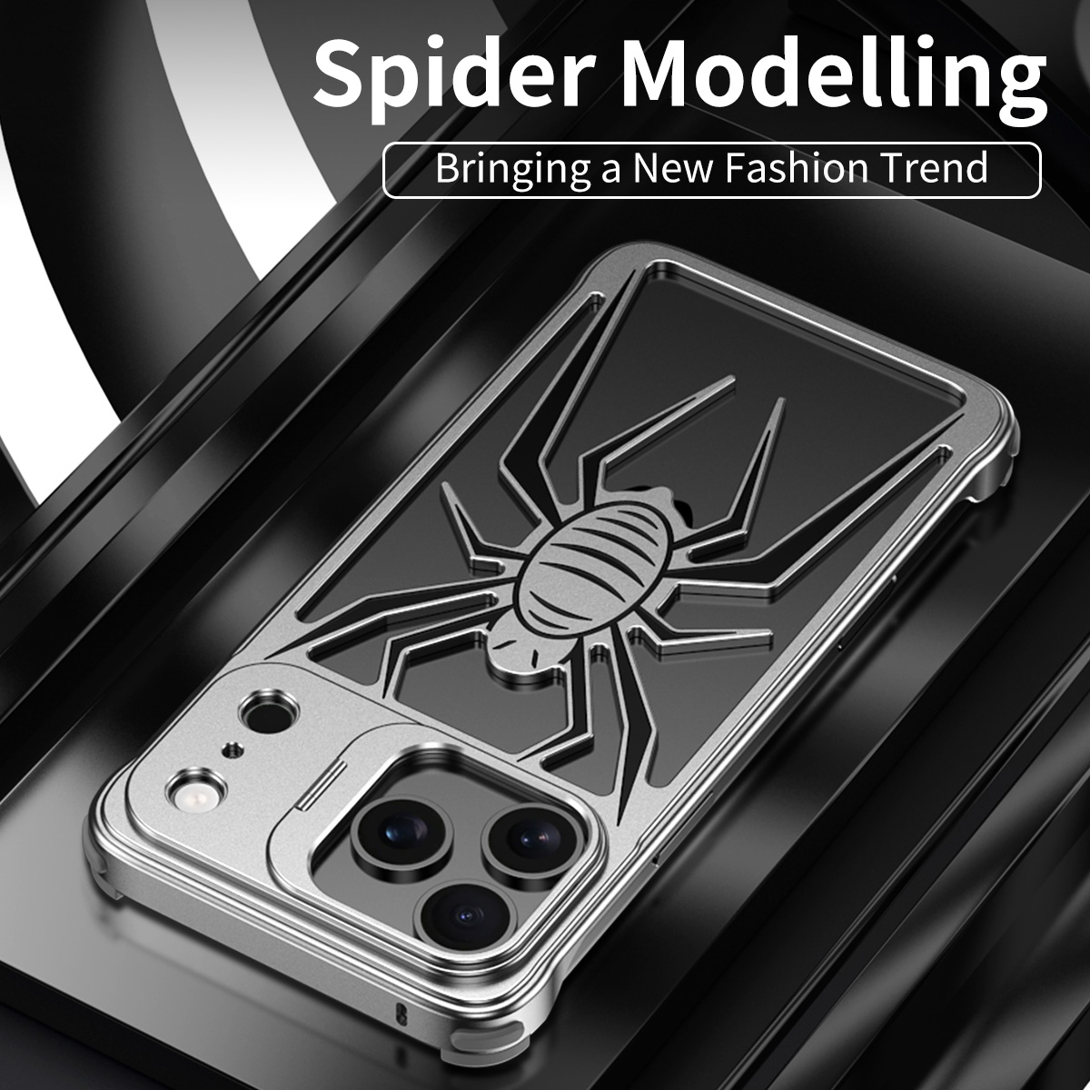 Luxury Spider Armor Metal phon - Phone Stand Aluminum recension och pris