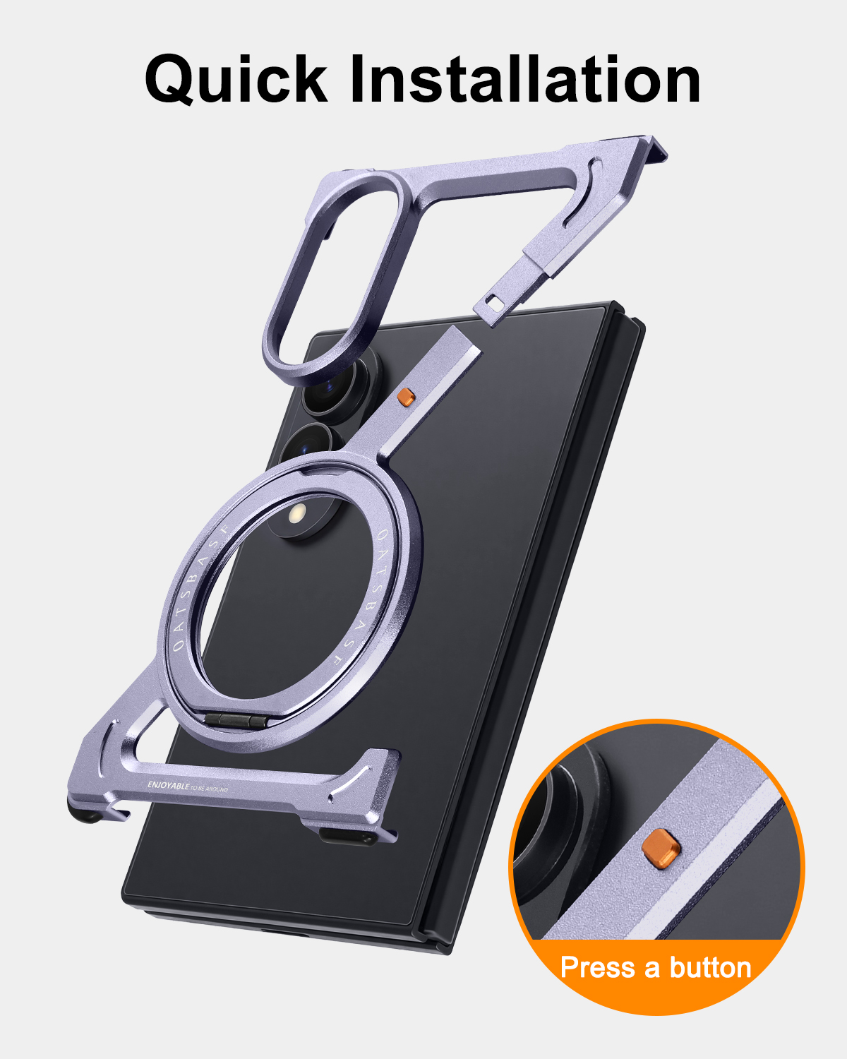 Eary for Samsung Galaxy Z Fold - Phone Stand Aluminum recension och pris